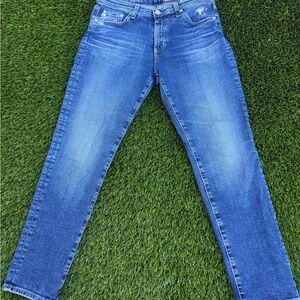 Ag Adriano Goldschmied Women's Blue Skinny Jeans
